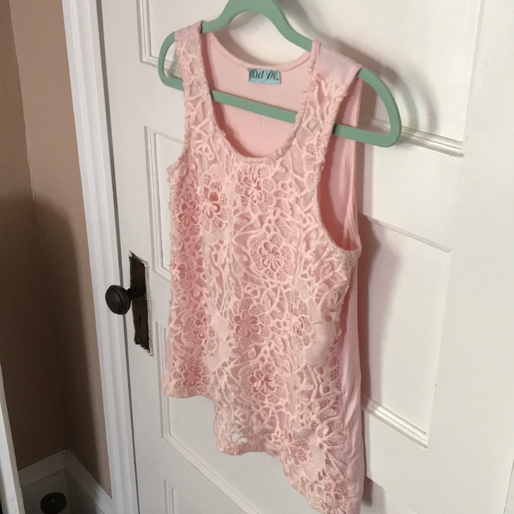 Dina Be Pink Floral Tank Top